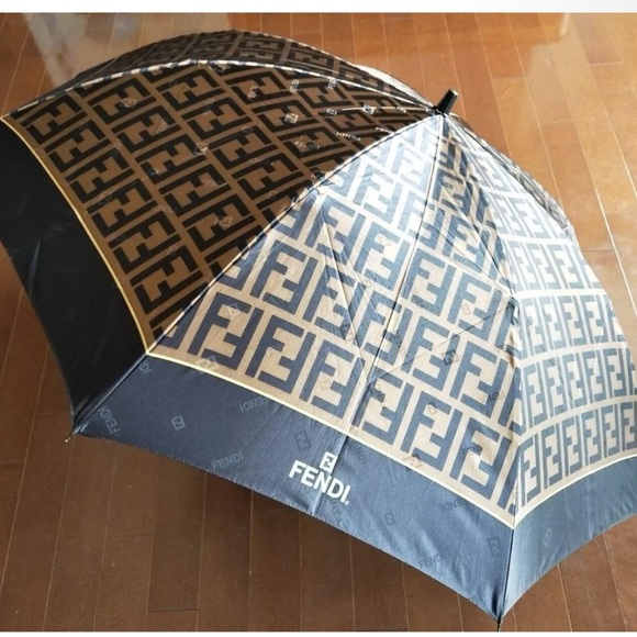Fendi Brown Monogram Umbrella - Picture 3 of 6